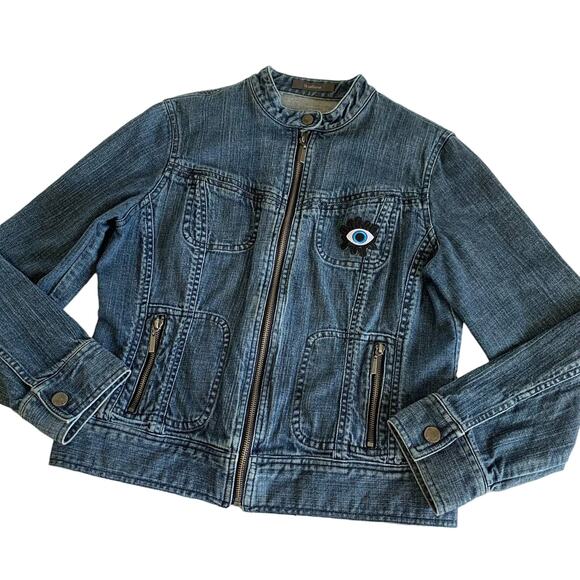 Via Penny Lane Reworked Apparel | Linkin Park Y2K Custom Denim Jacket - Picture 2 of 9